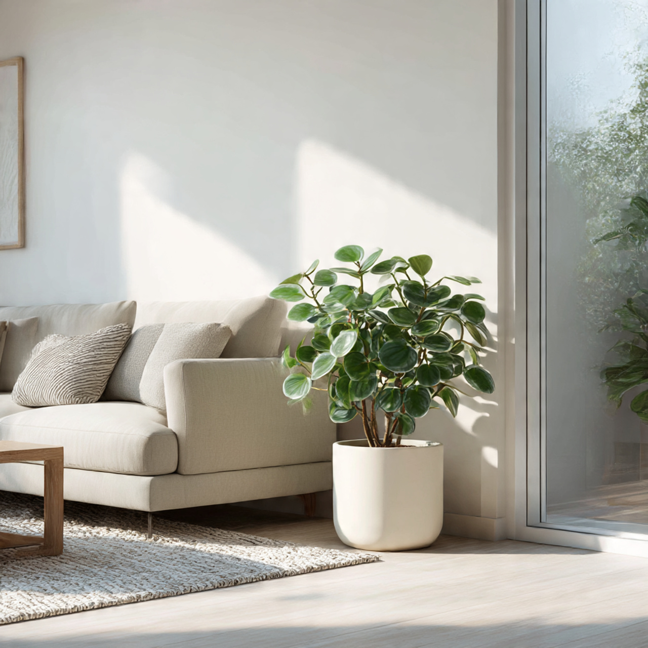 Peperomia Plant in Minimalist Interiors
