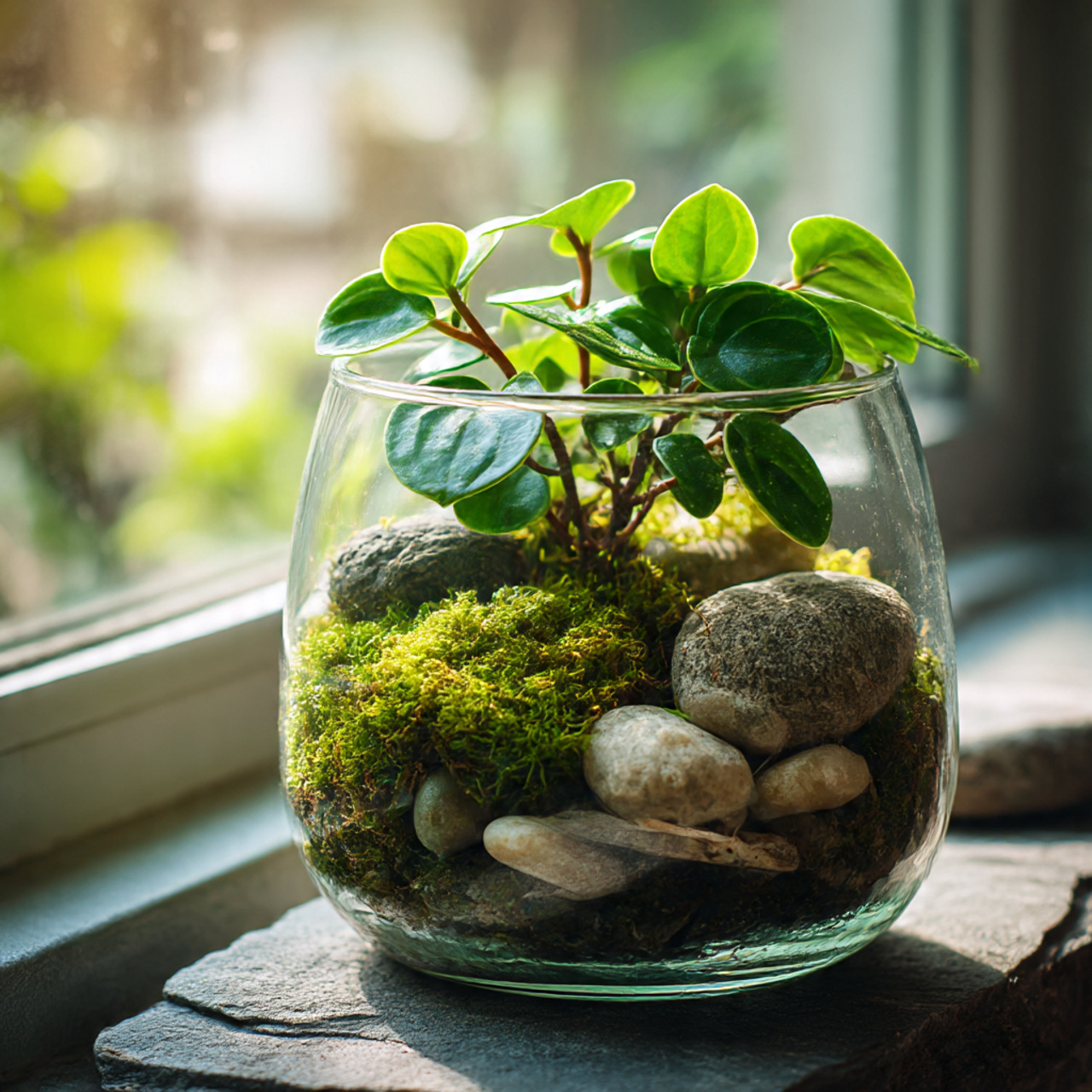 Peperomia Plant in Terrariums