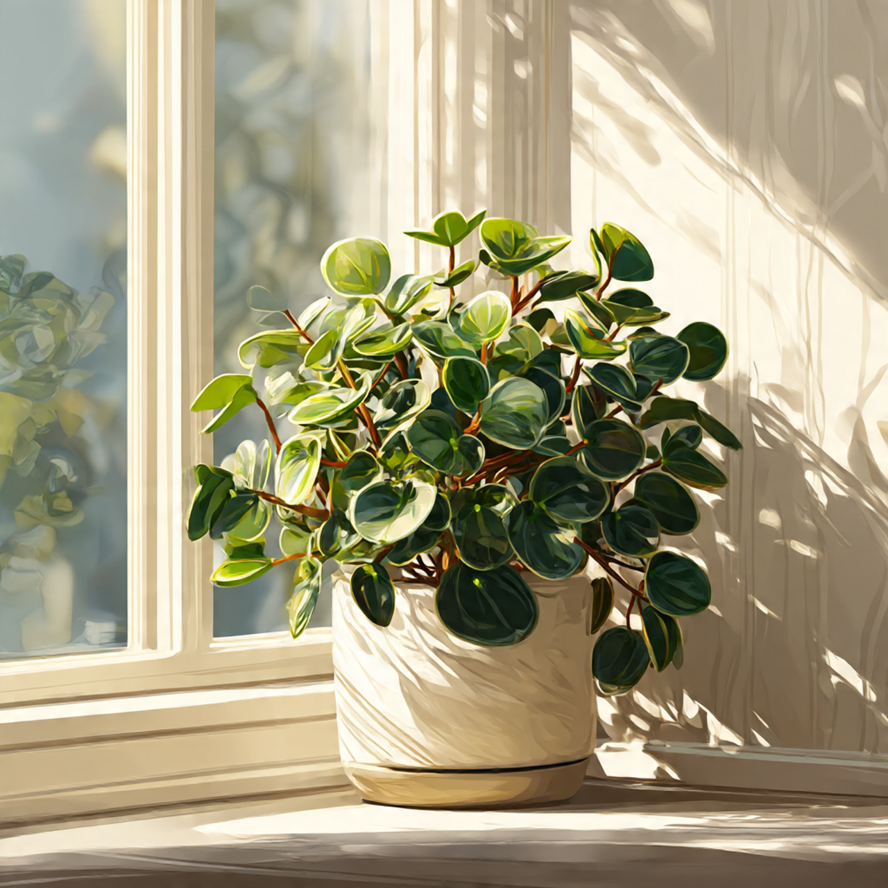 Peperomia Plant in Windowsills