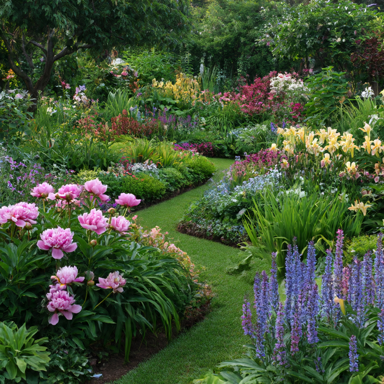 Perennial-Based Flower Garden Design