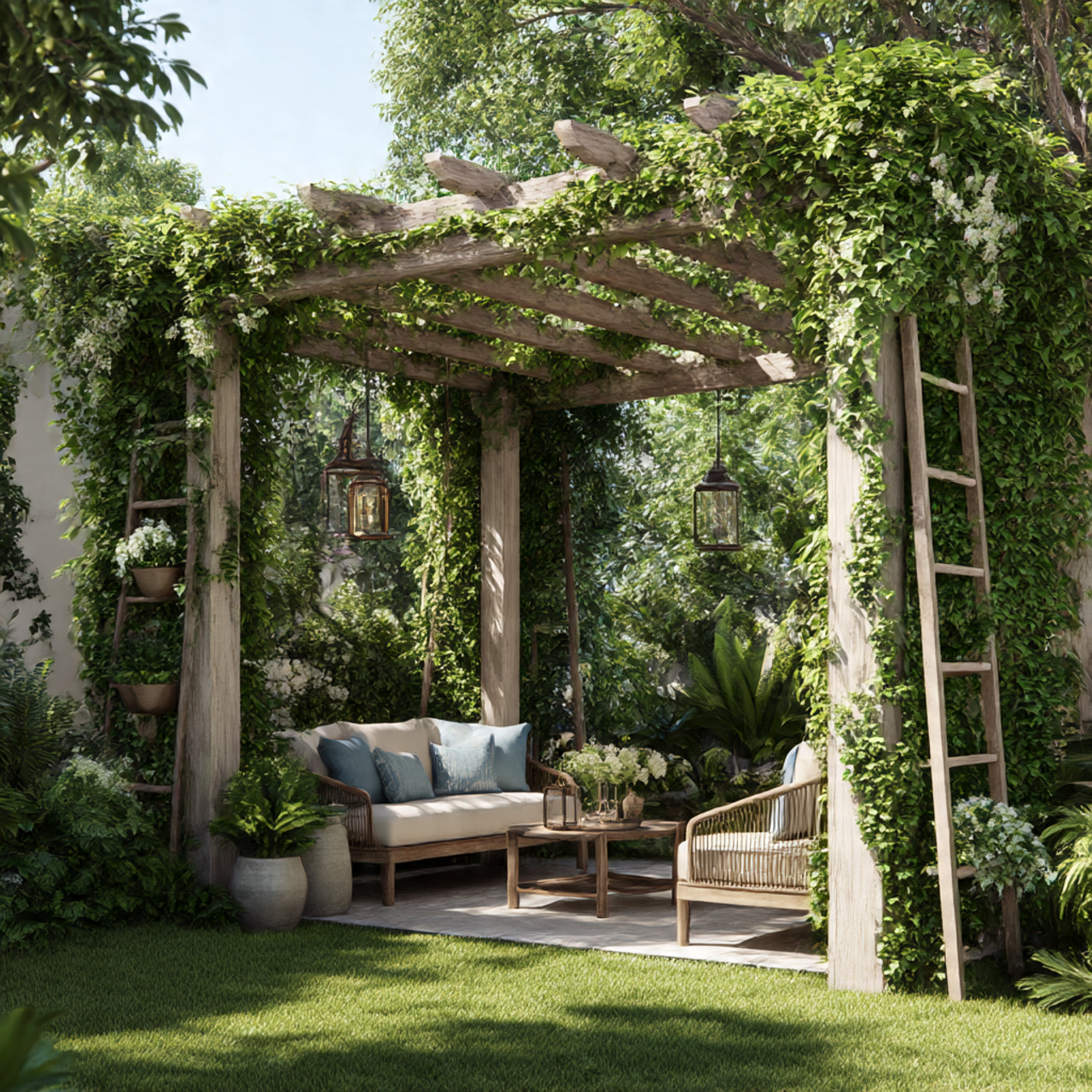 Pergola Plant Ladders