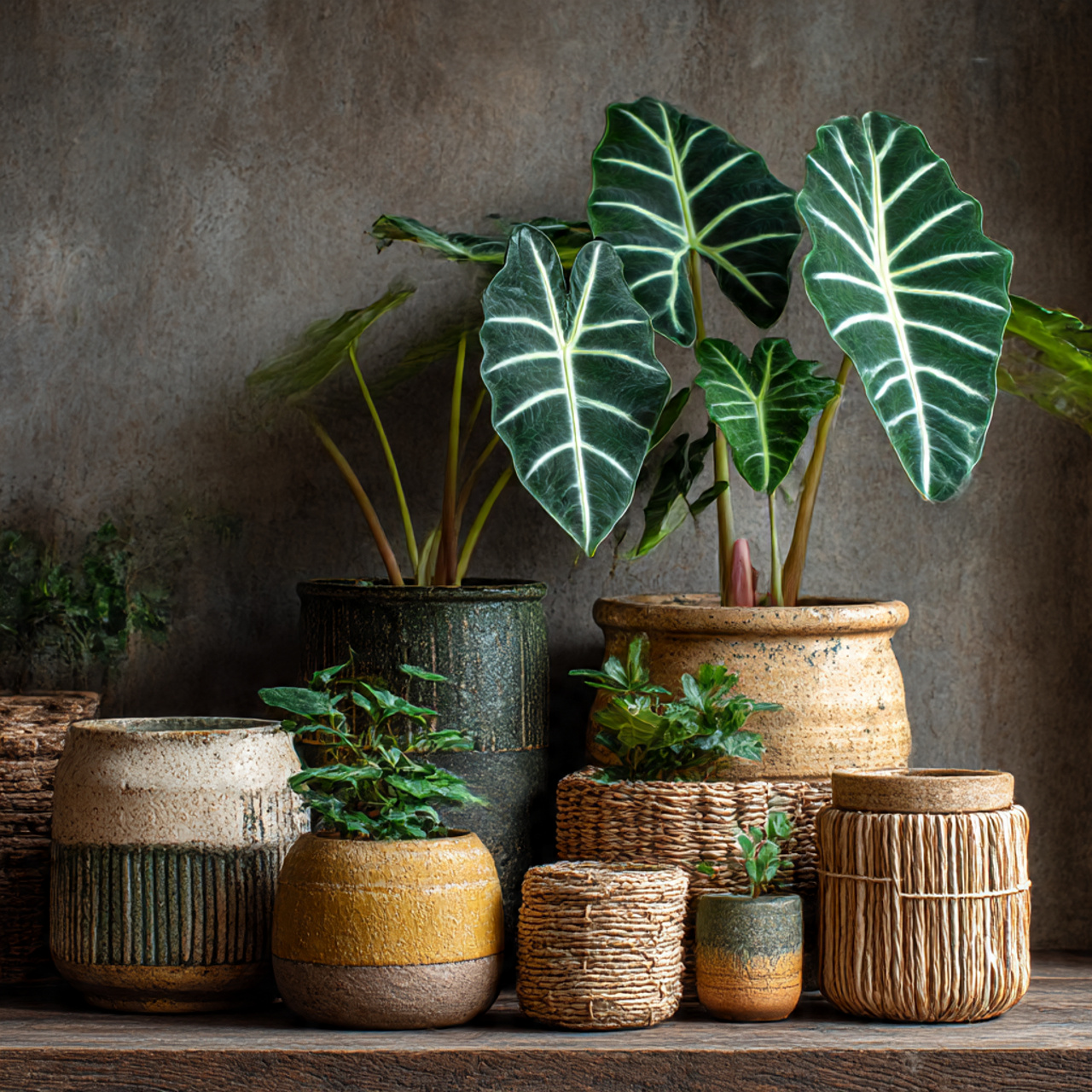 Pot Selection for Alocasia Plant