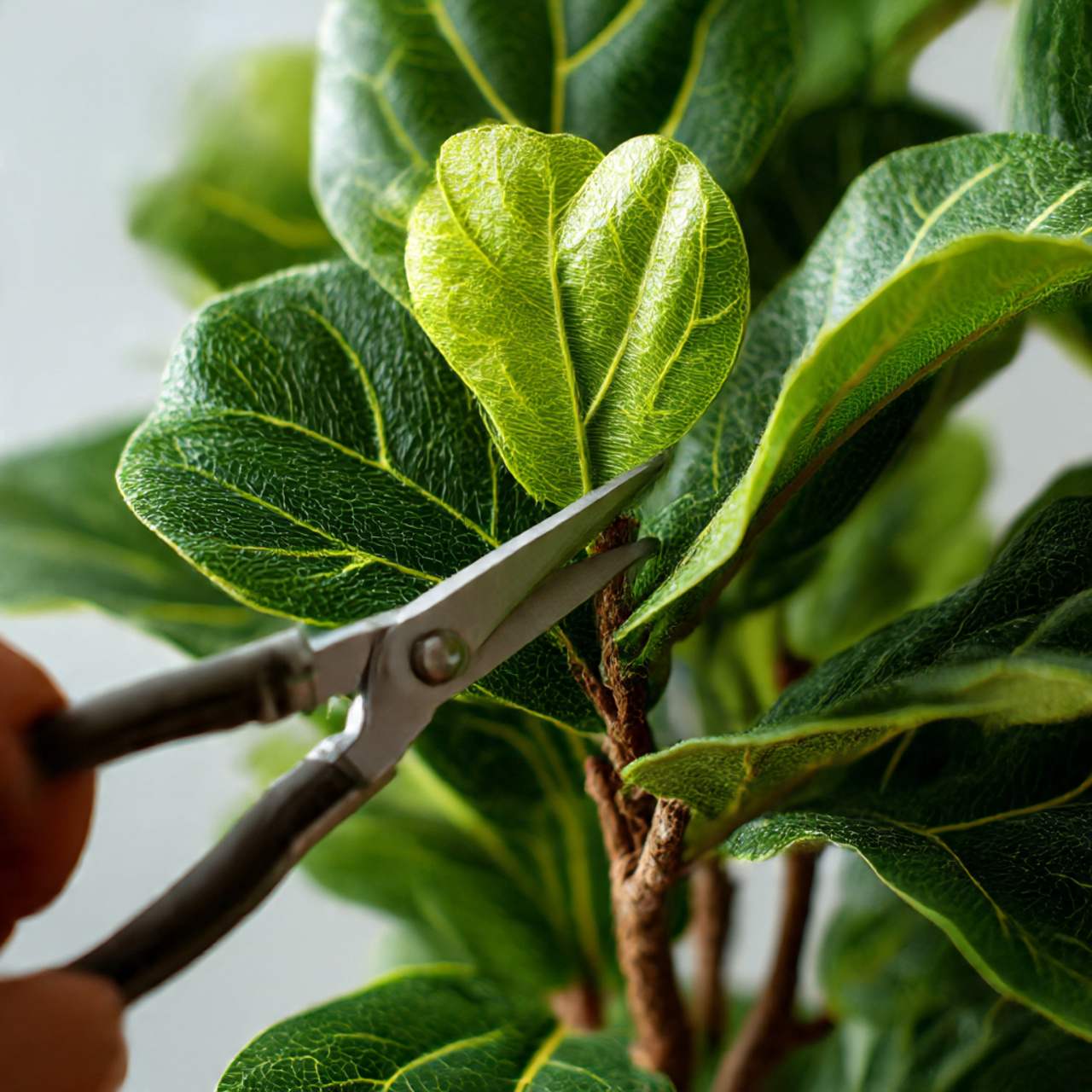 Pruning Your Fiddle Leaf Tree for Shape