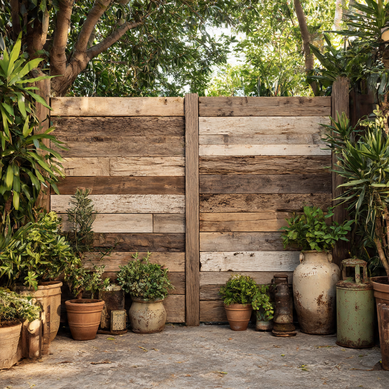 Reclaimed Wood Fence Accents