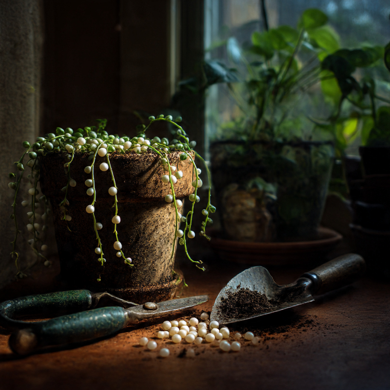 Repotting stress and recovery