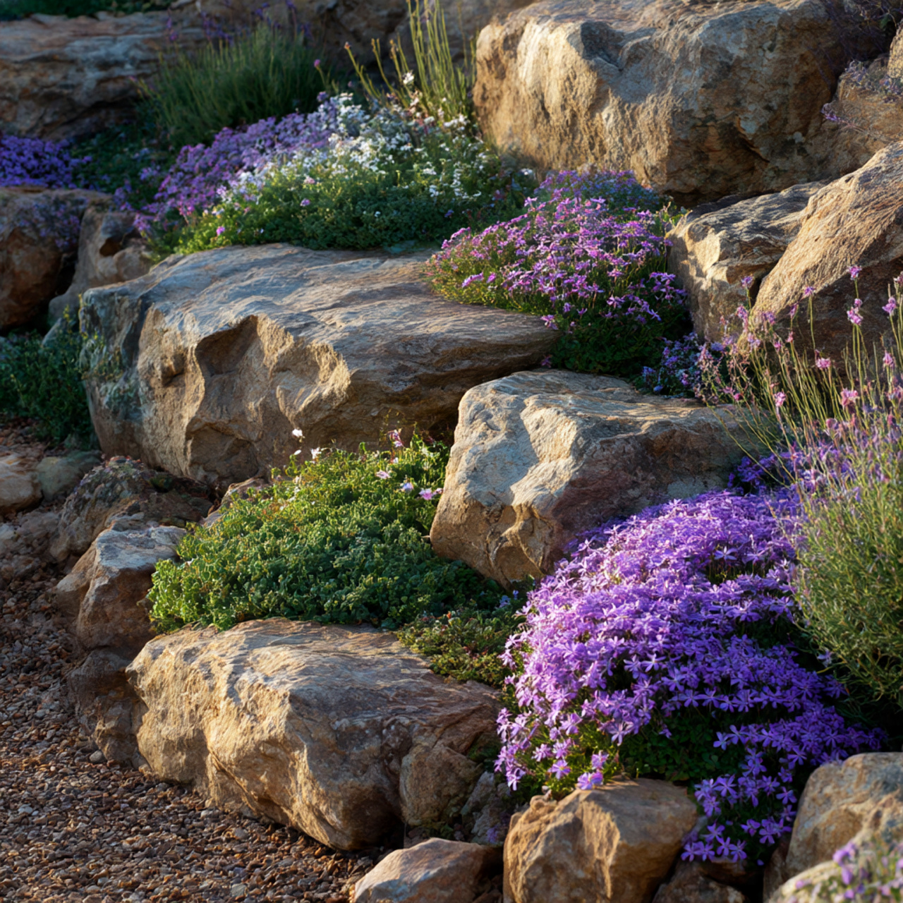 Rock Garden Flower Design