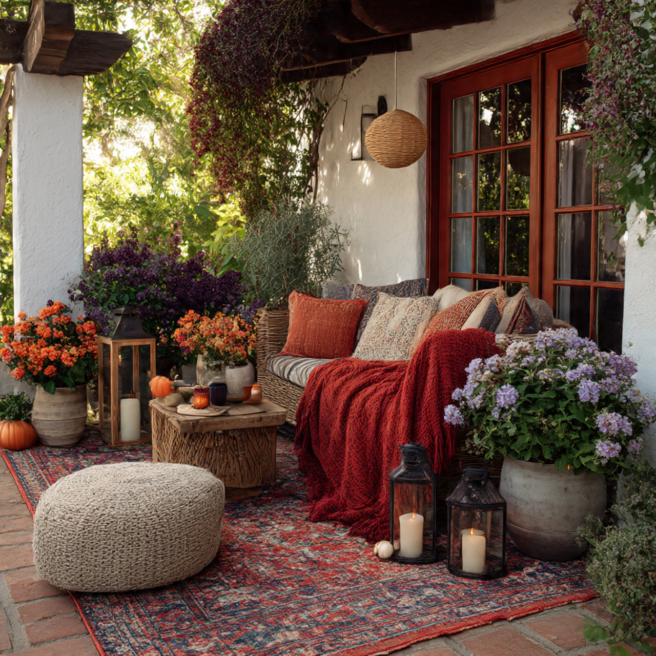 Seasonal Decor for Boho Patio