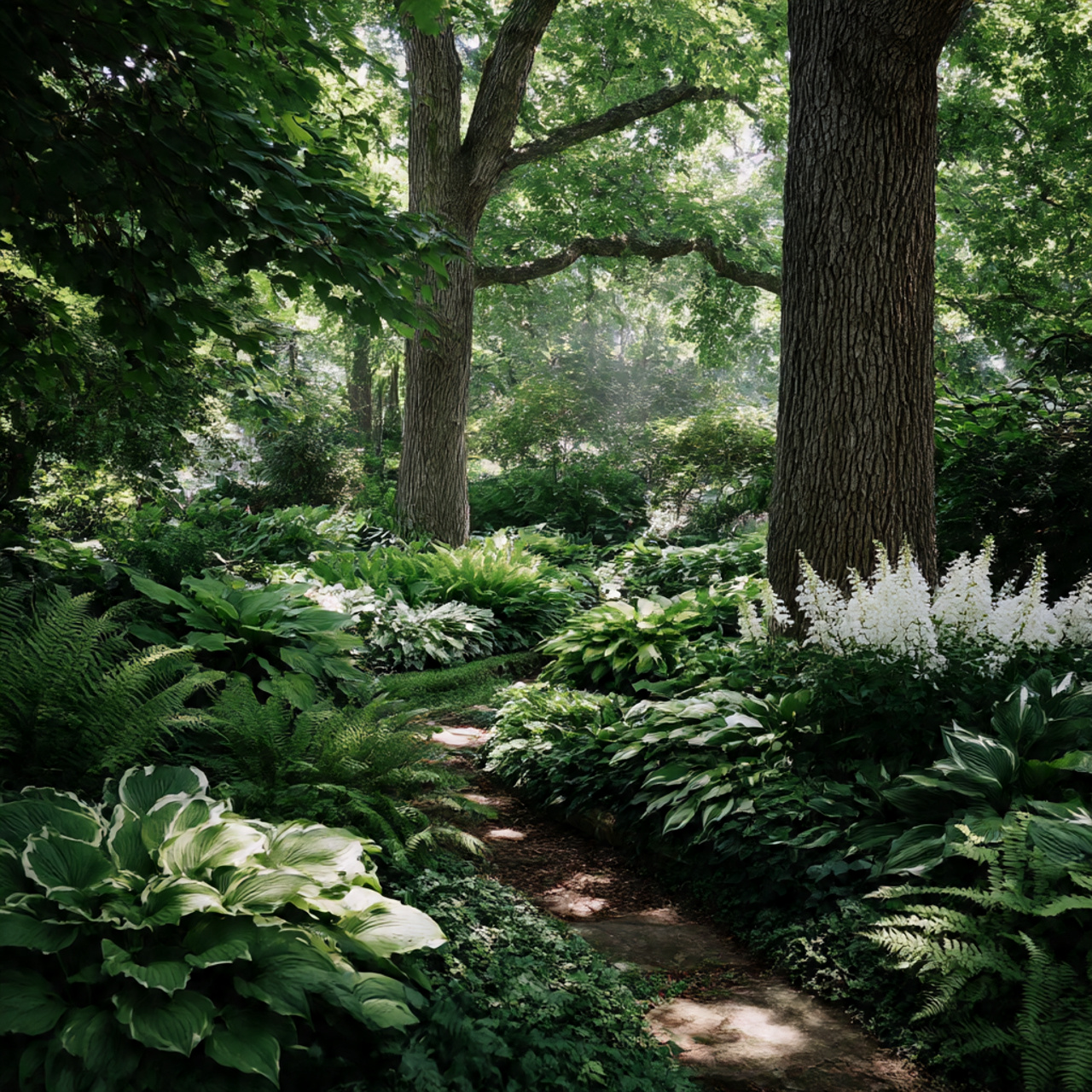 Shade-Loving Flower Garden Design