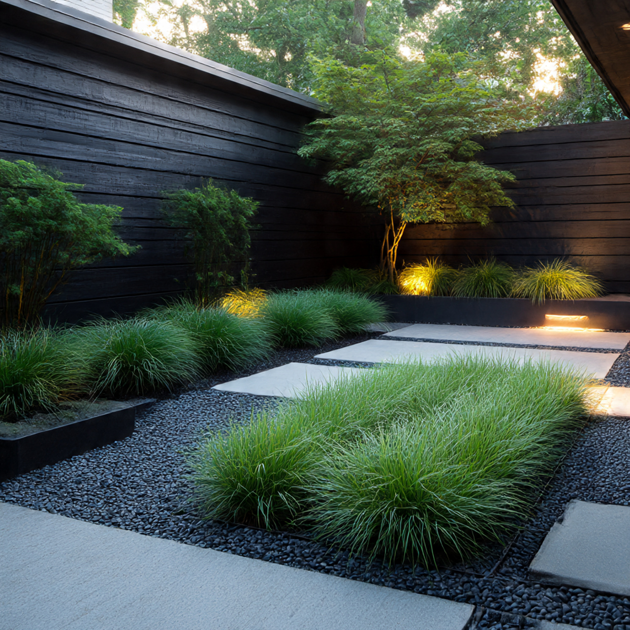Shade Plants for Modern Minimalist Gardens