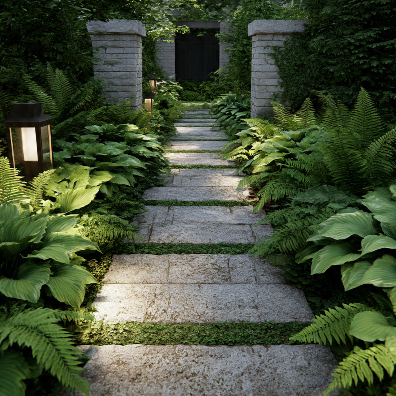 Shade Plants for Pathways and Walkways