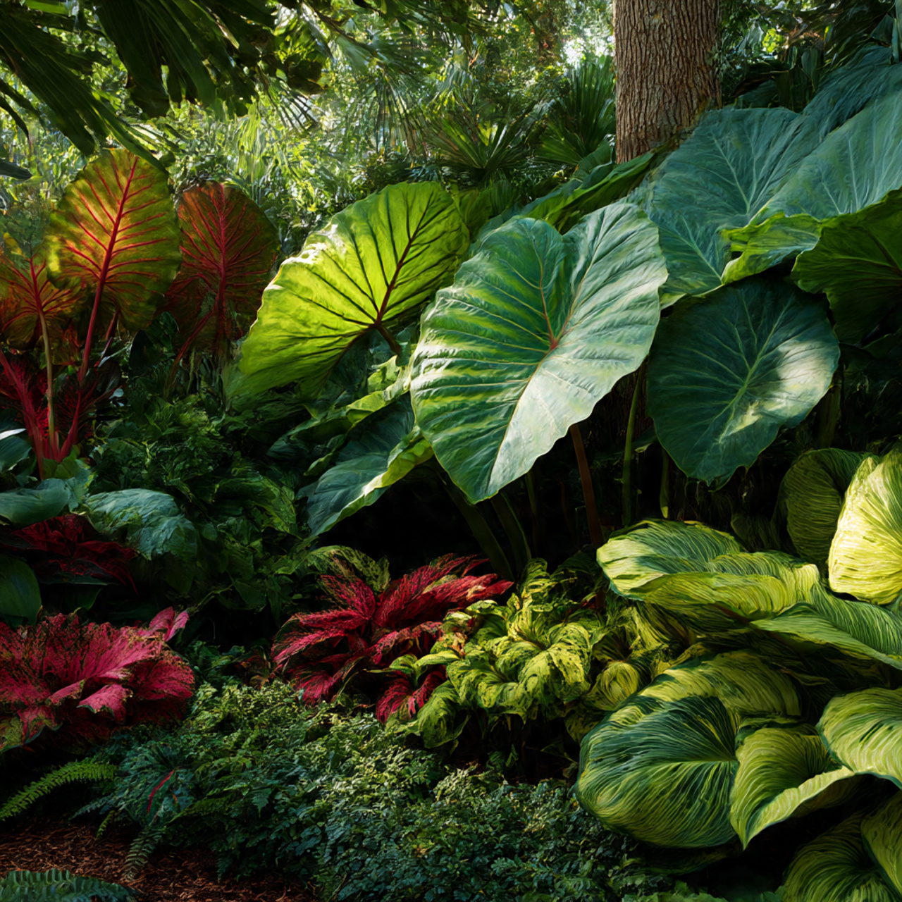Shade Plants for Tropical Themes