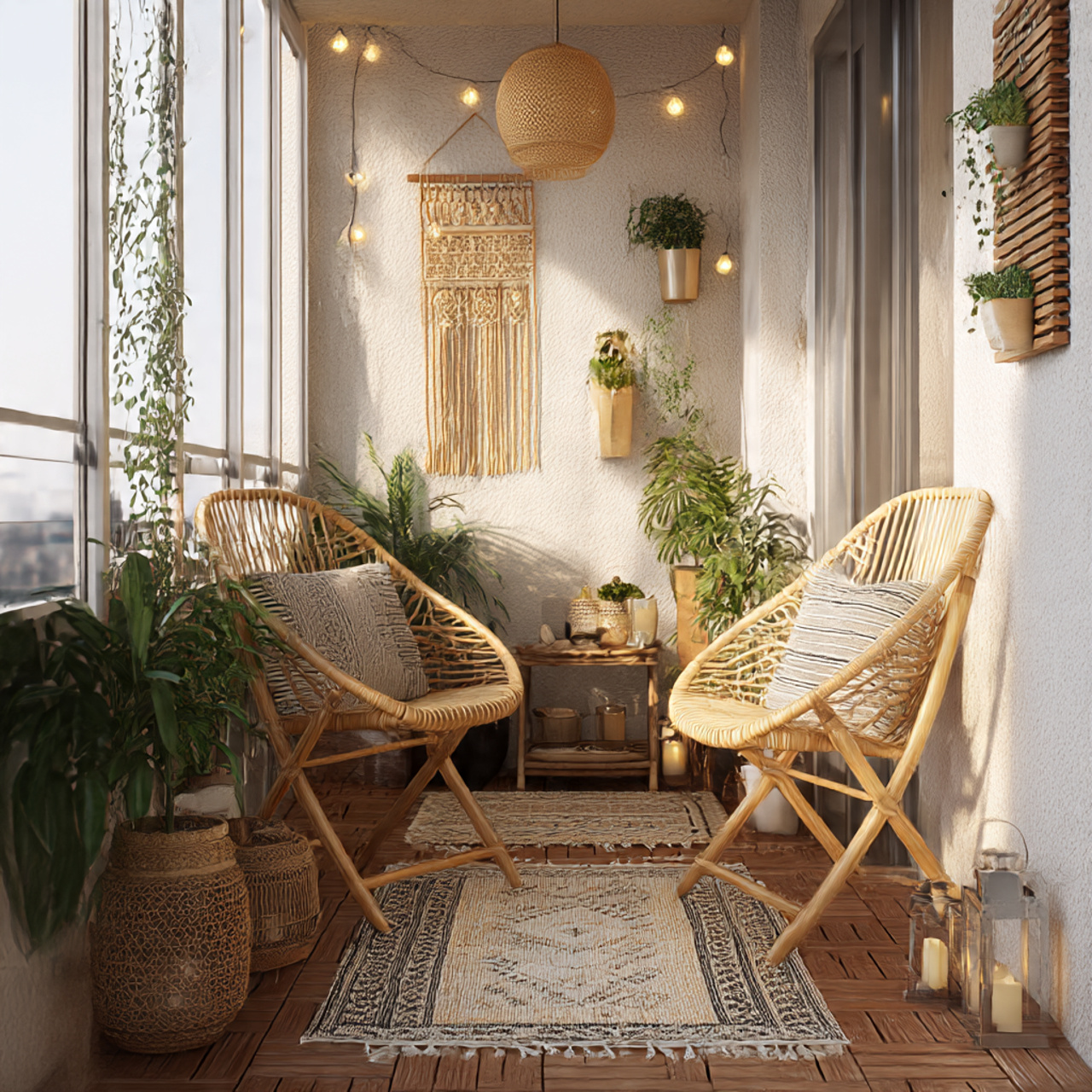 Small Space Boho Patio Ideas