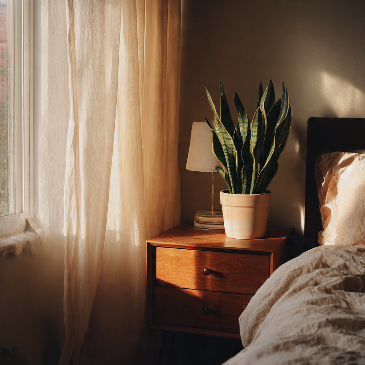 Snake Plant as a Bedroom Air Purifier