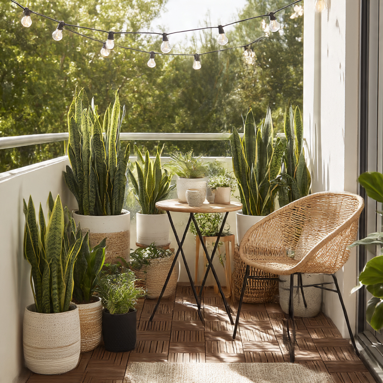 Snake Plant for Balcony Decor