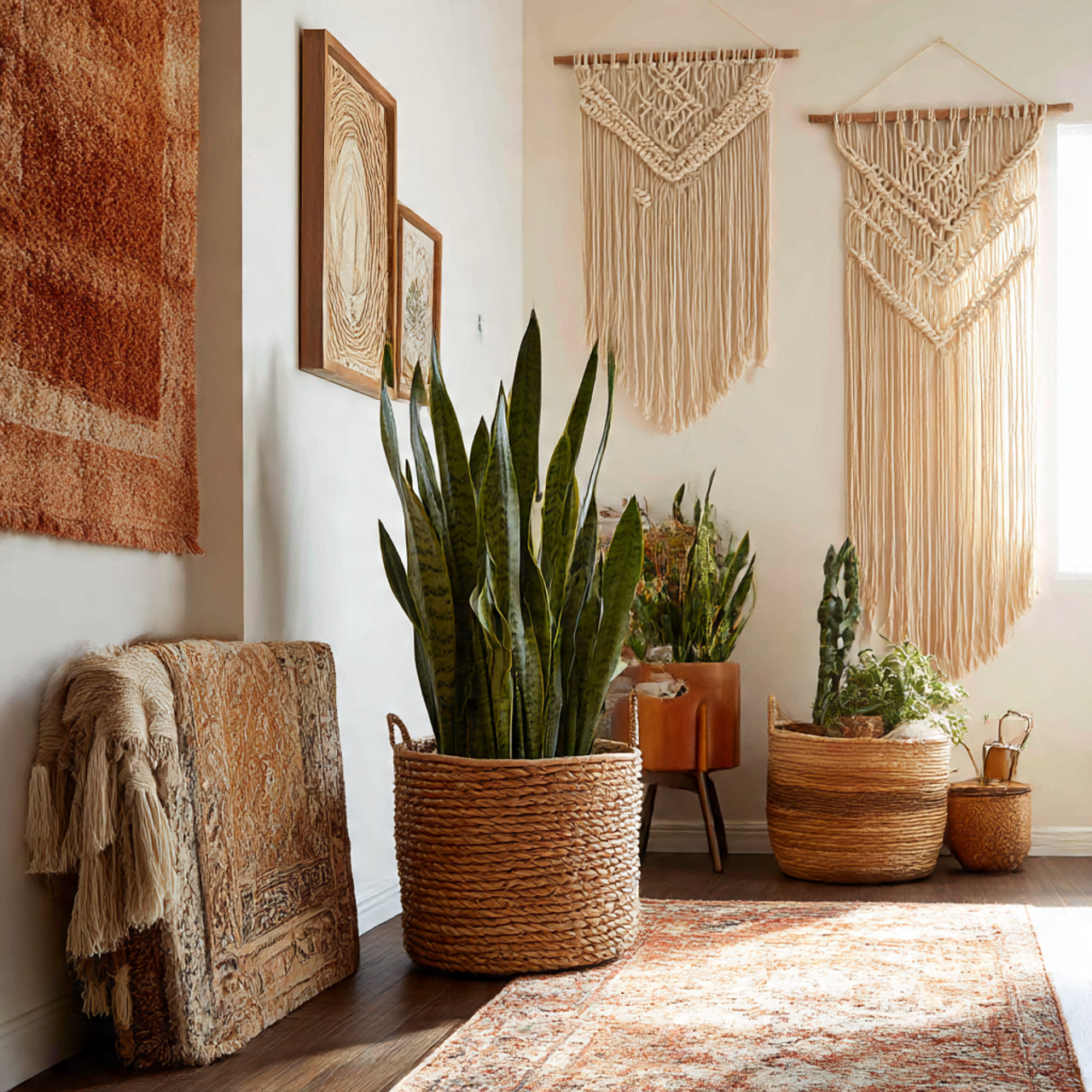 Snake Plant for Bohemian Interiors