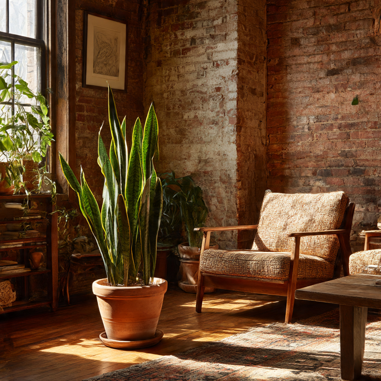 Snake Plant for Rustic Interiors