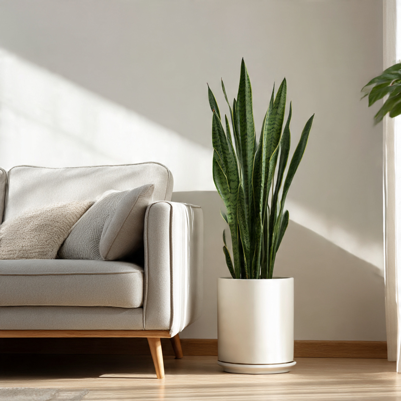 Snake Plant in Minimalist Interiors