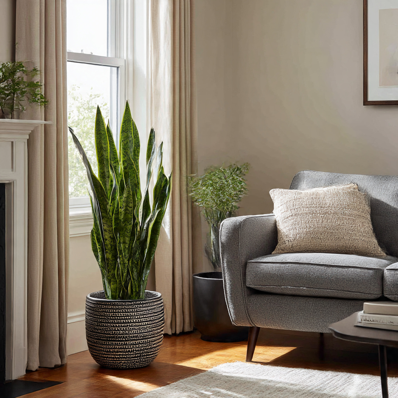 Snake Plant in Neutral Interiors