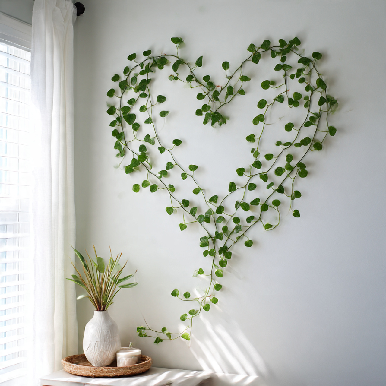 String of Hearts Heart-Shaped Wall Art