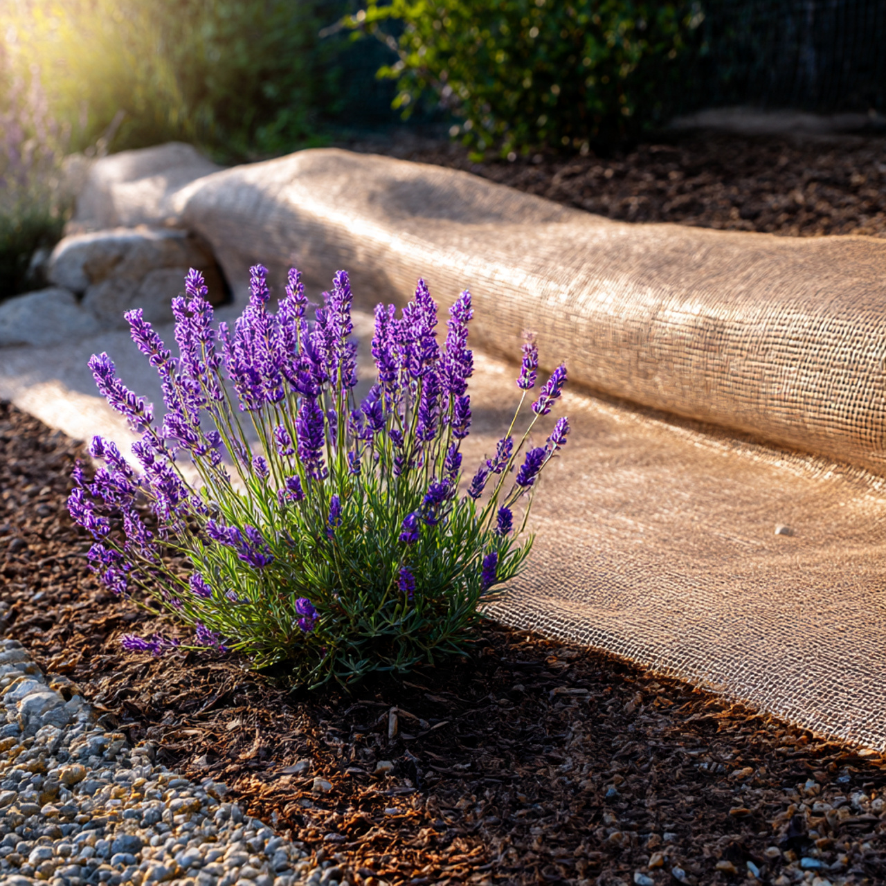 Supporting Lavender Plant During Heatwaves