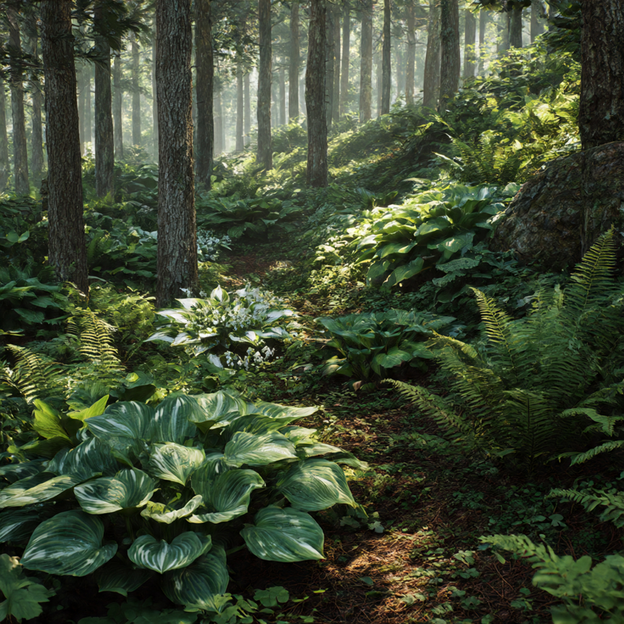 Textured Shade Plants for Woodland Appeal