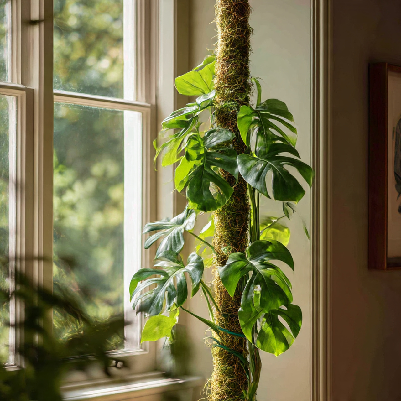 Training Monstera Plant to Climb