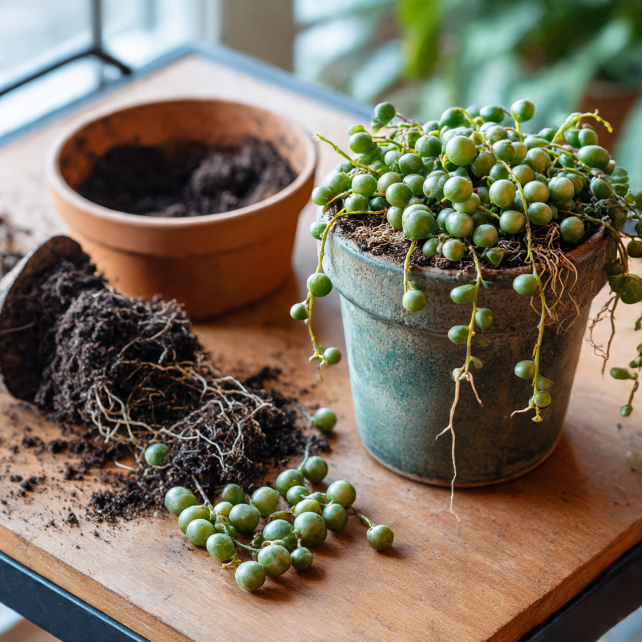 Treating root rot in succulent plants