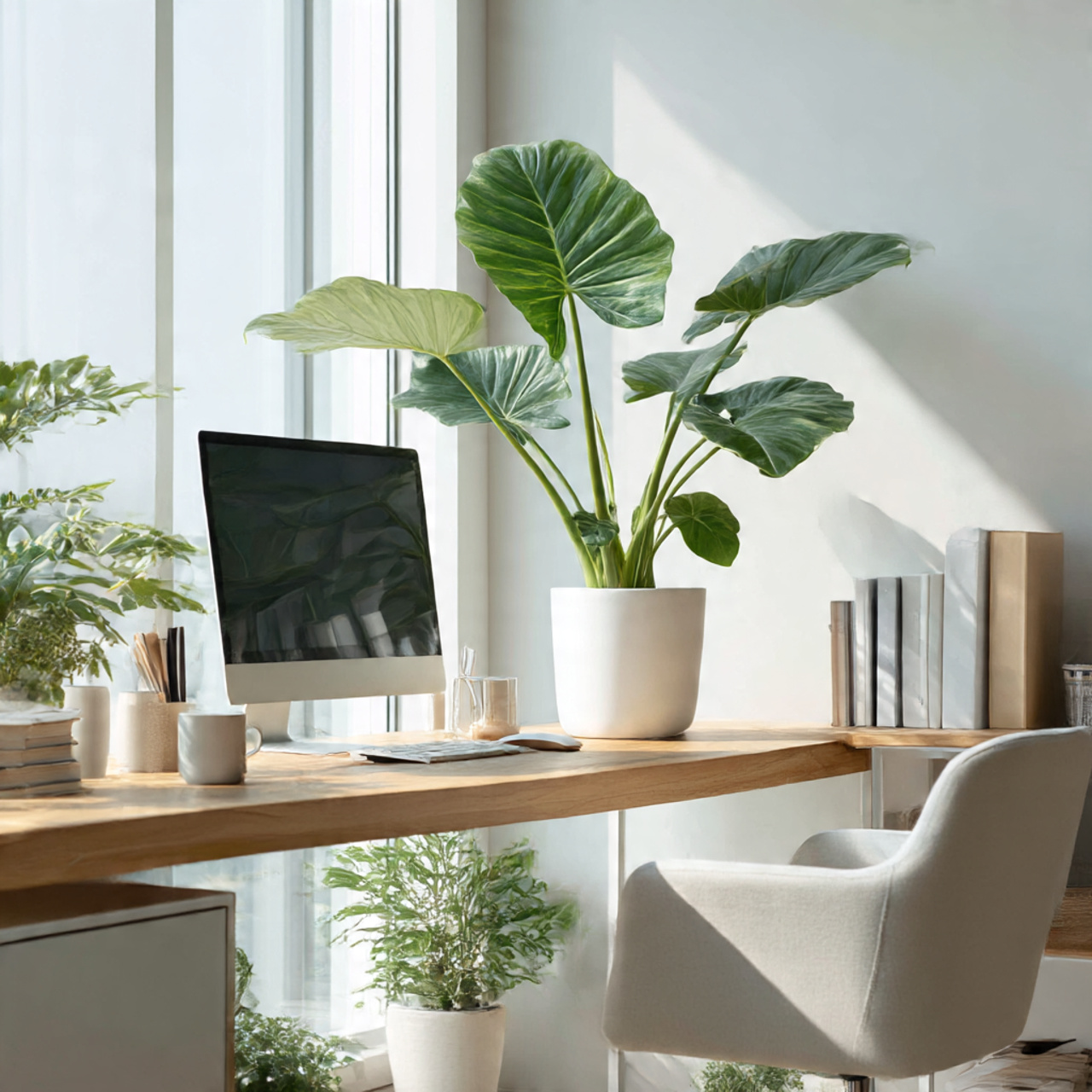 Using Alocasia Plant in Office Spaces