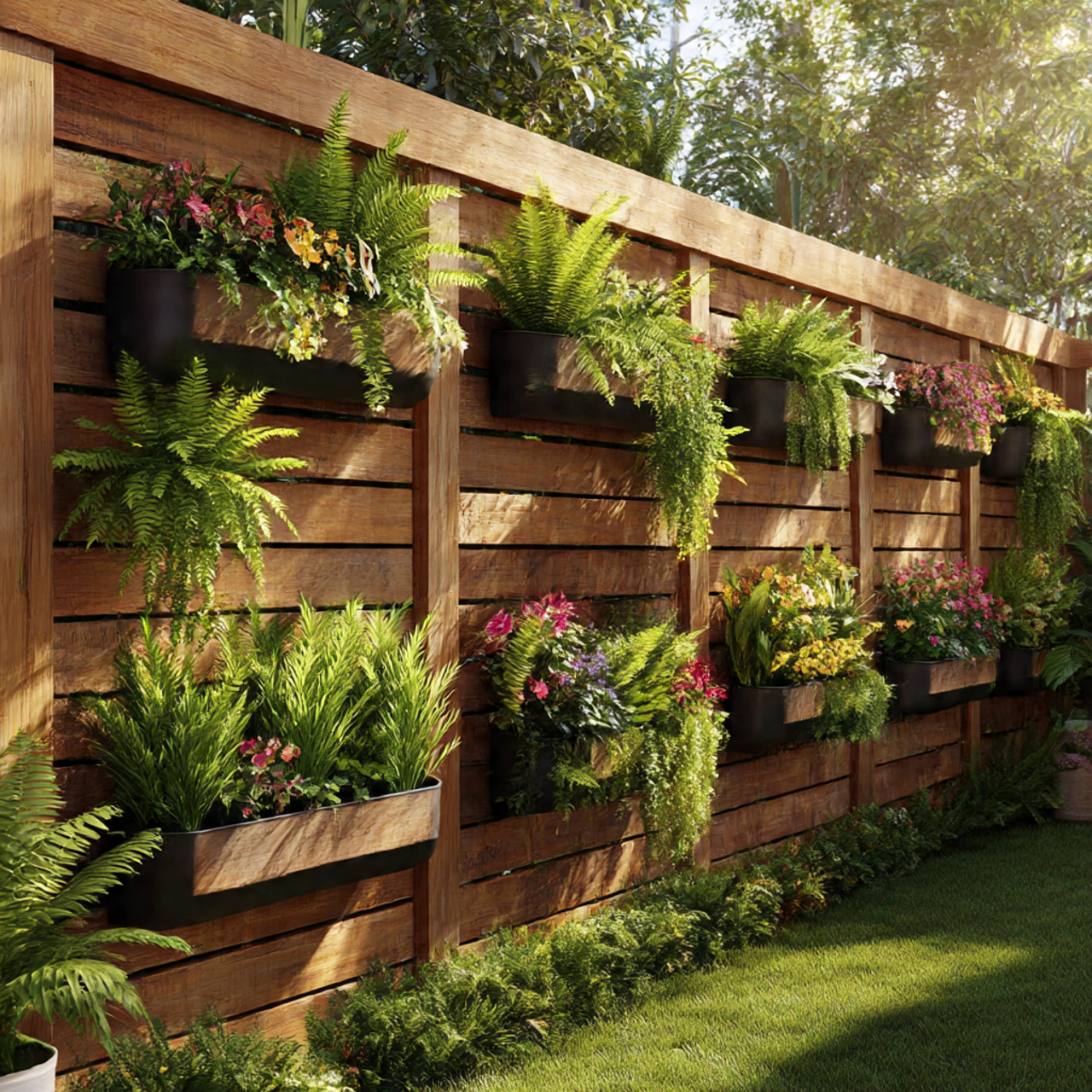 Vertical Garden Fence Decor
