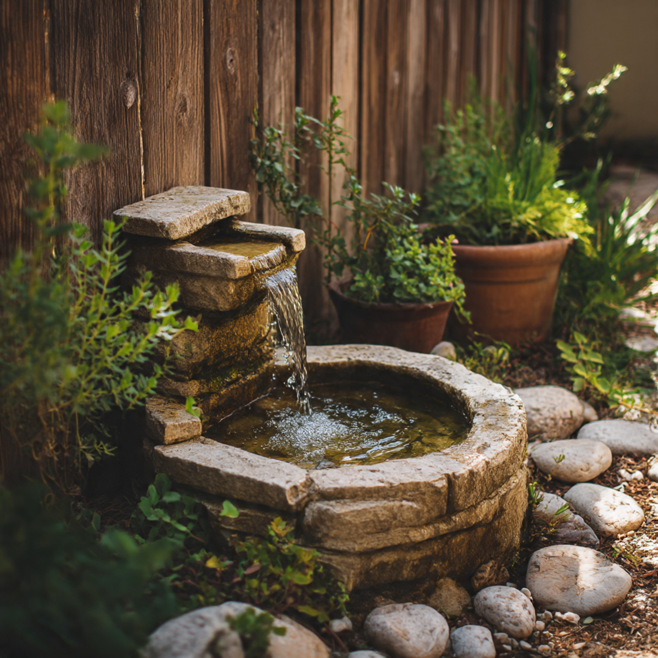 Wall-Mounted Water Feature