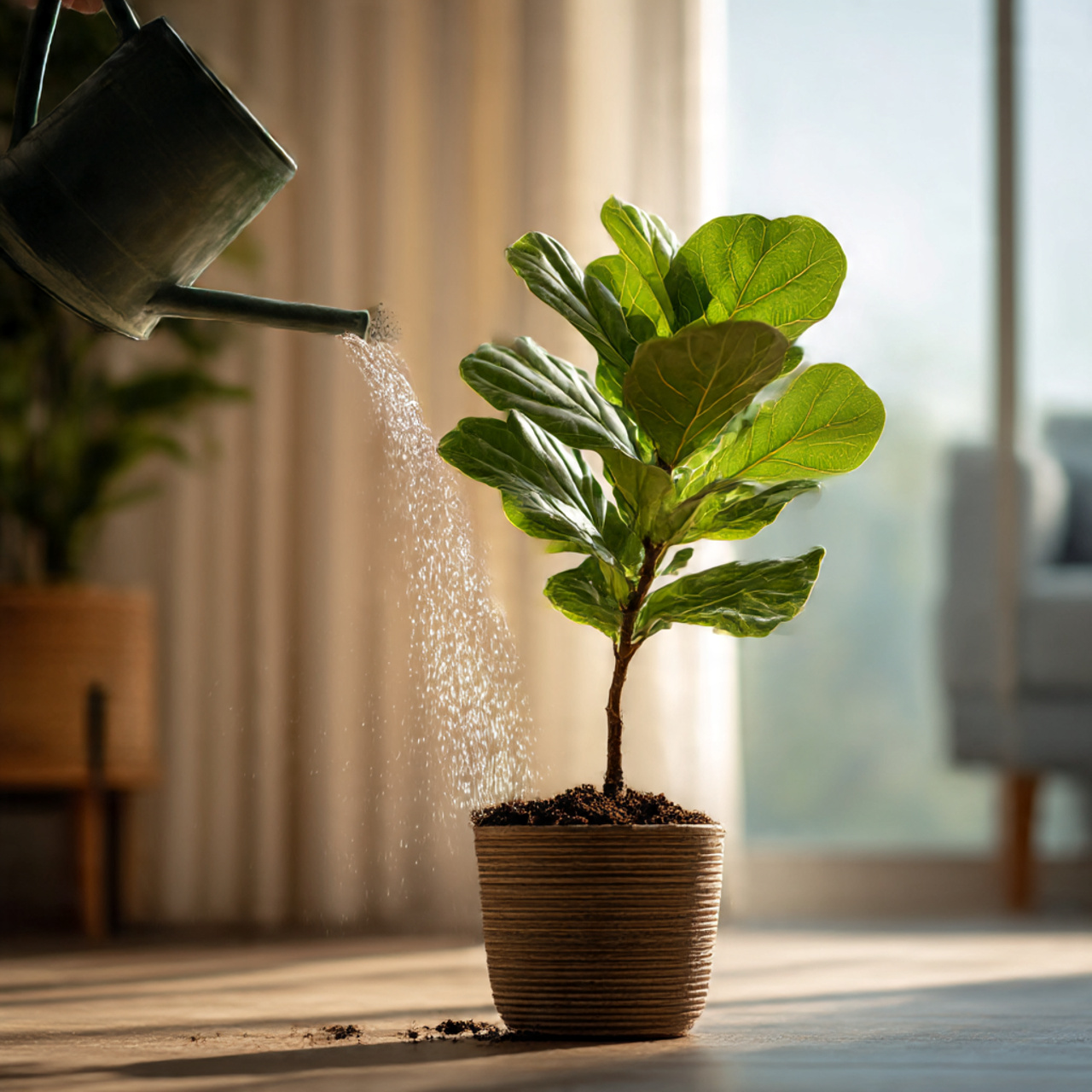Watering Your Fiddle Leaf Tree Correctly
