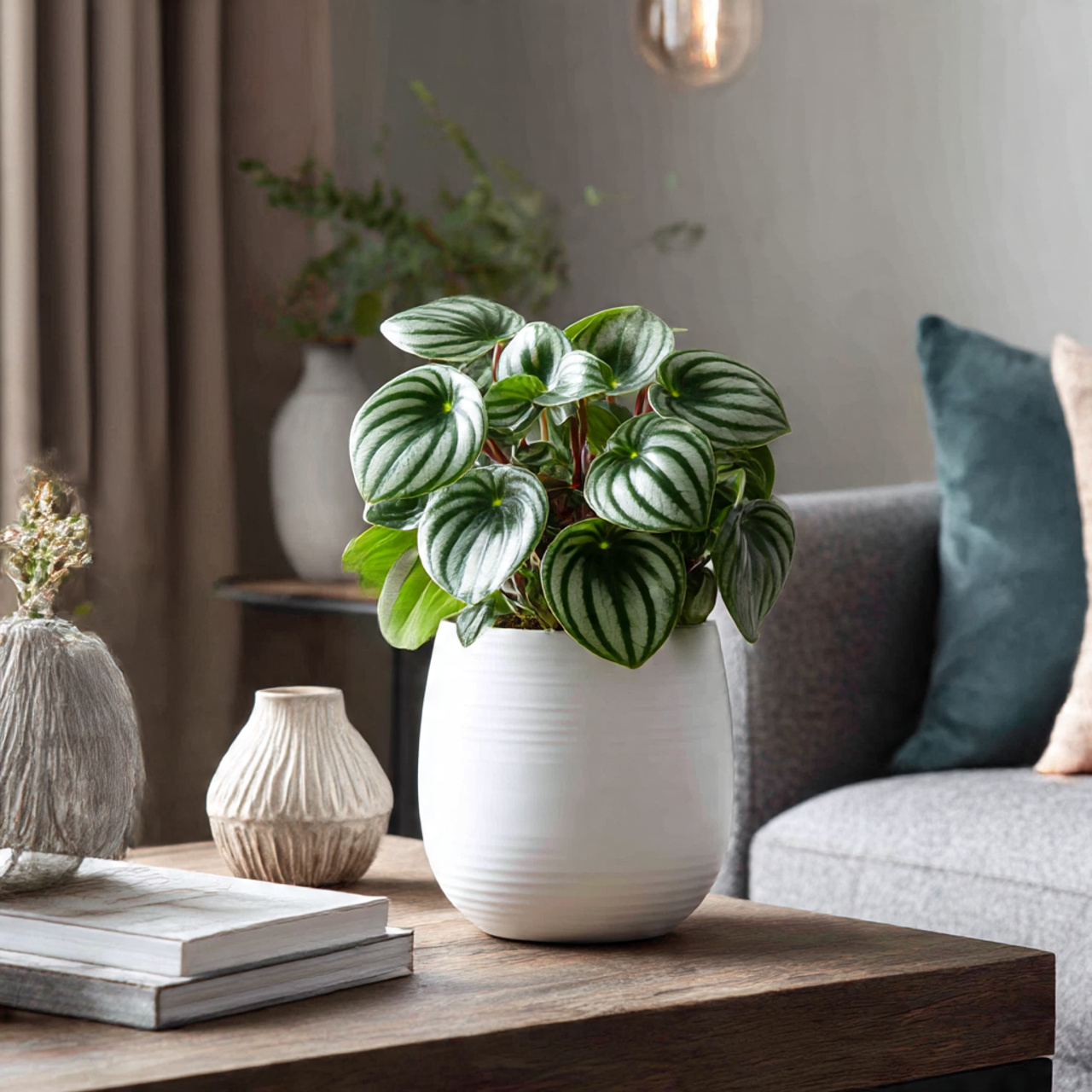 Watermelon Peperomia in Modern Minimalist Homes