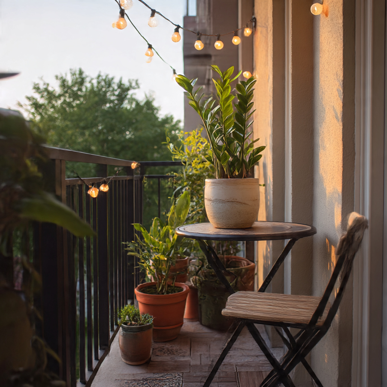ZZ Plant for Balcony Decor