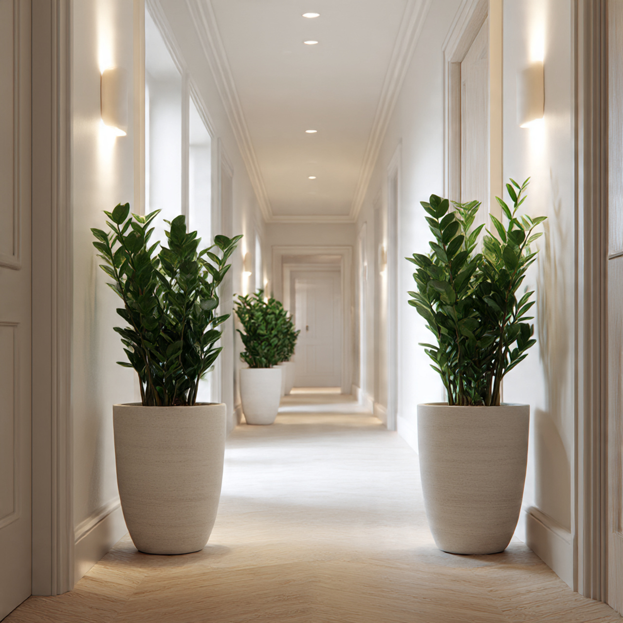 ZZ Plant for Hallway Styling