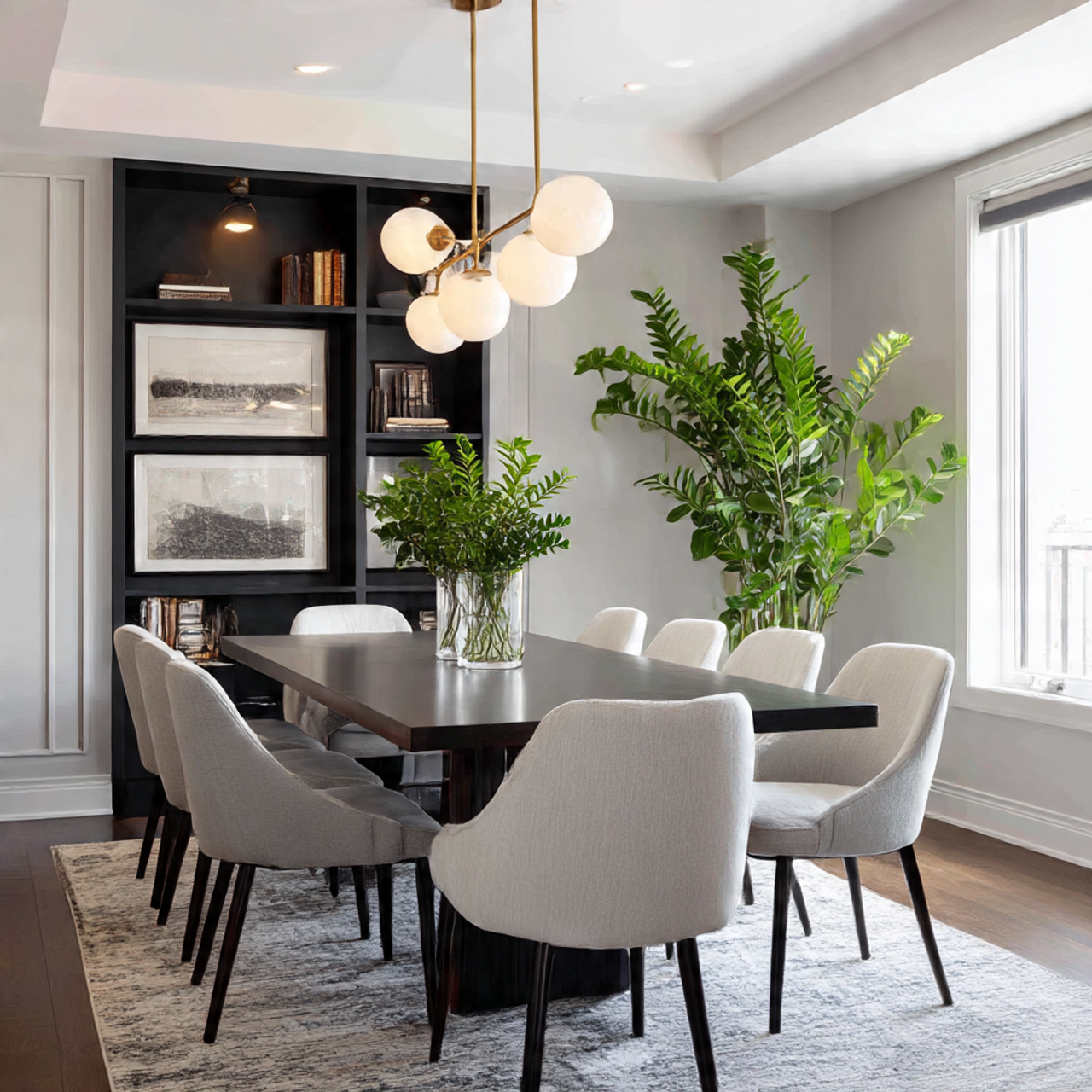 ZZ Plant in Dining Room Corners