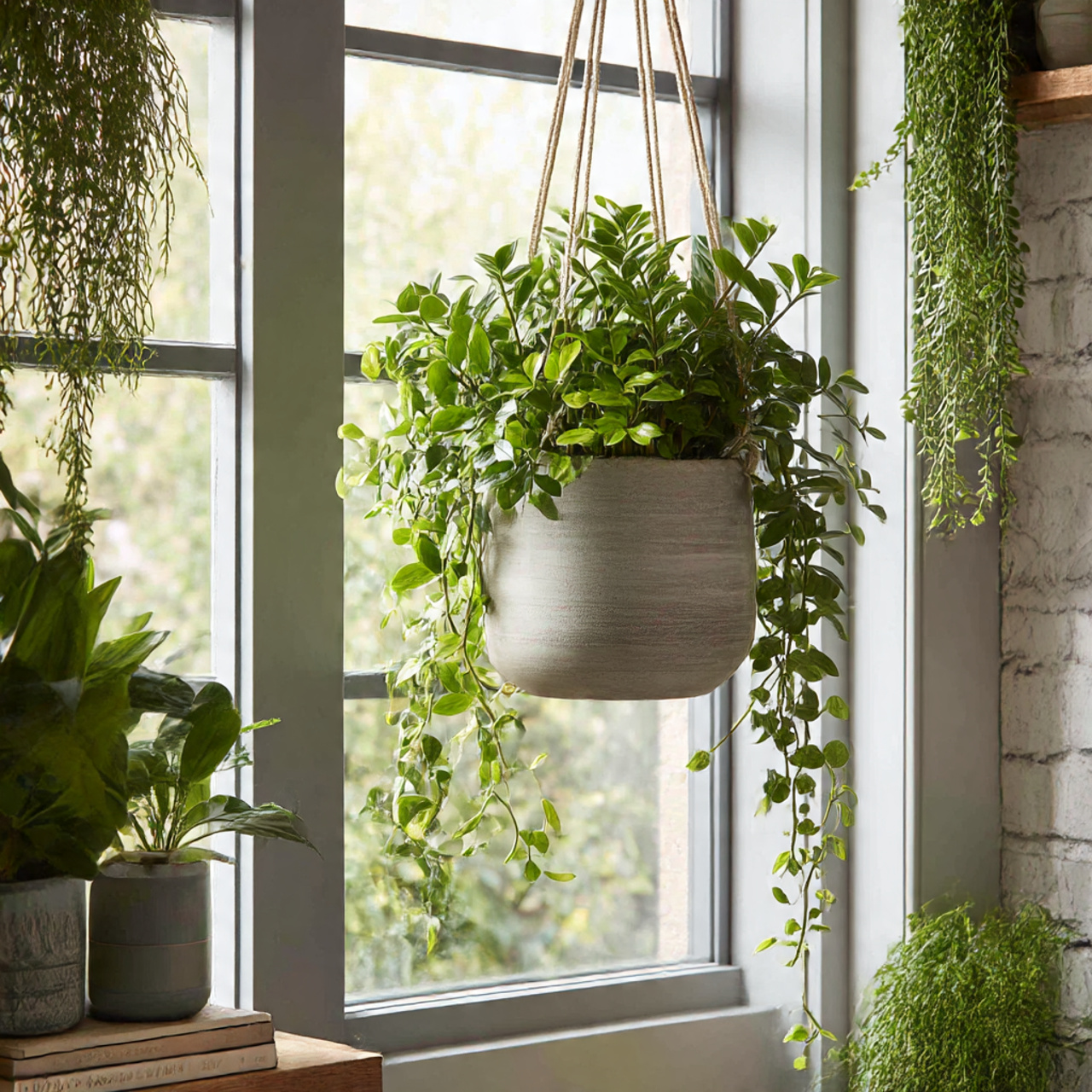 ZZ Plant in Hanging Planters