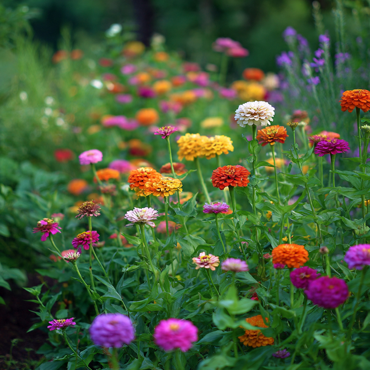 Zinnia Garden for Butterfly Attraction