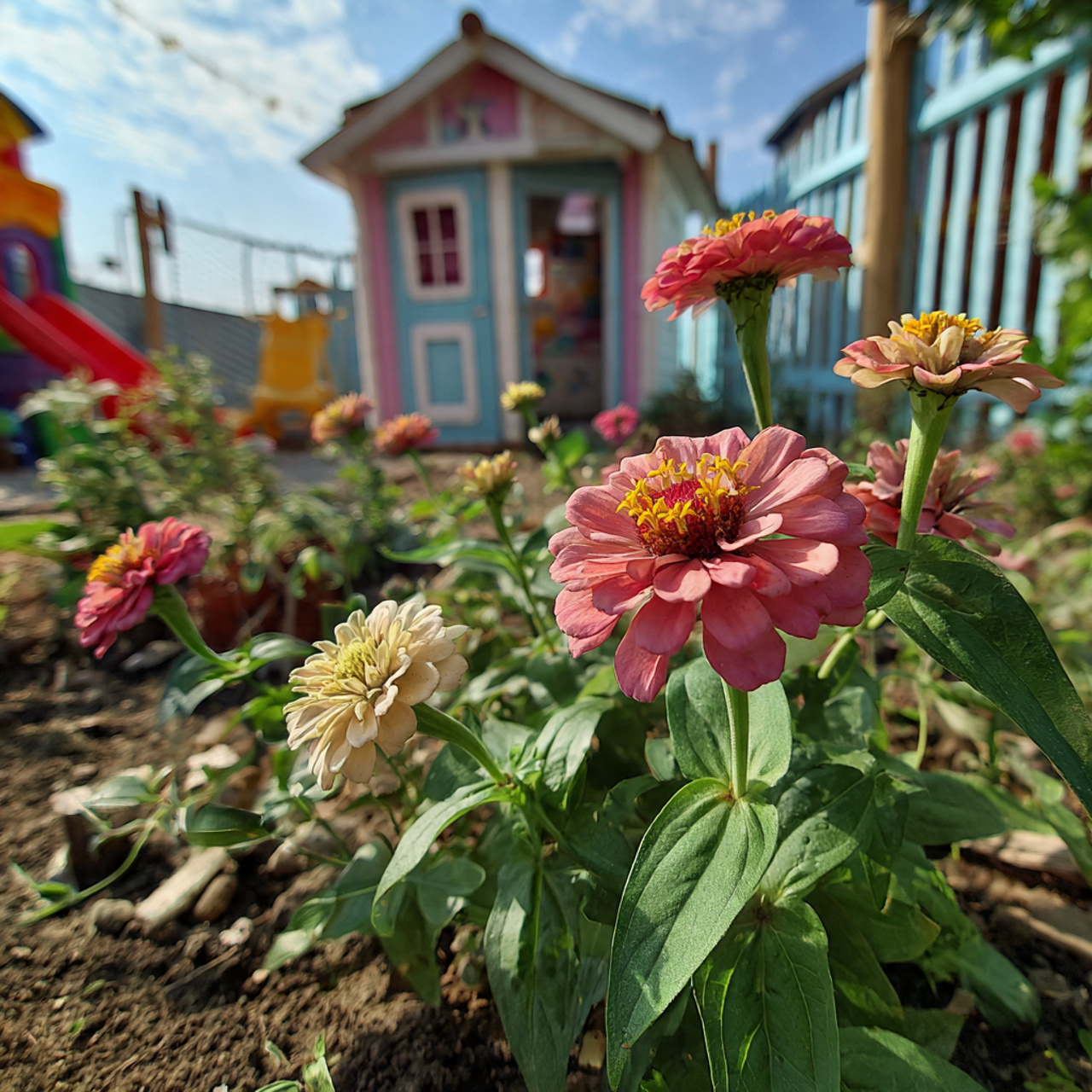 Zinnia Garden for Children’s Play Areas