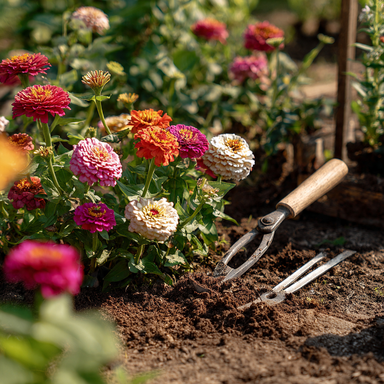 Zinnia Garden for Cut-Flower Harvesting