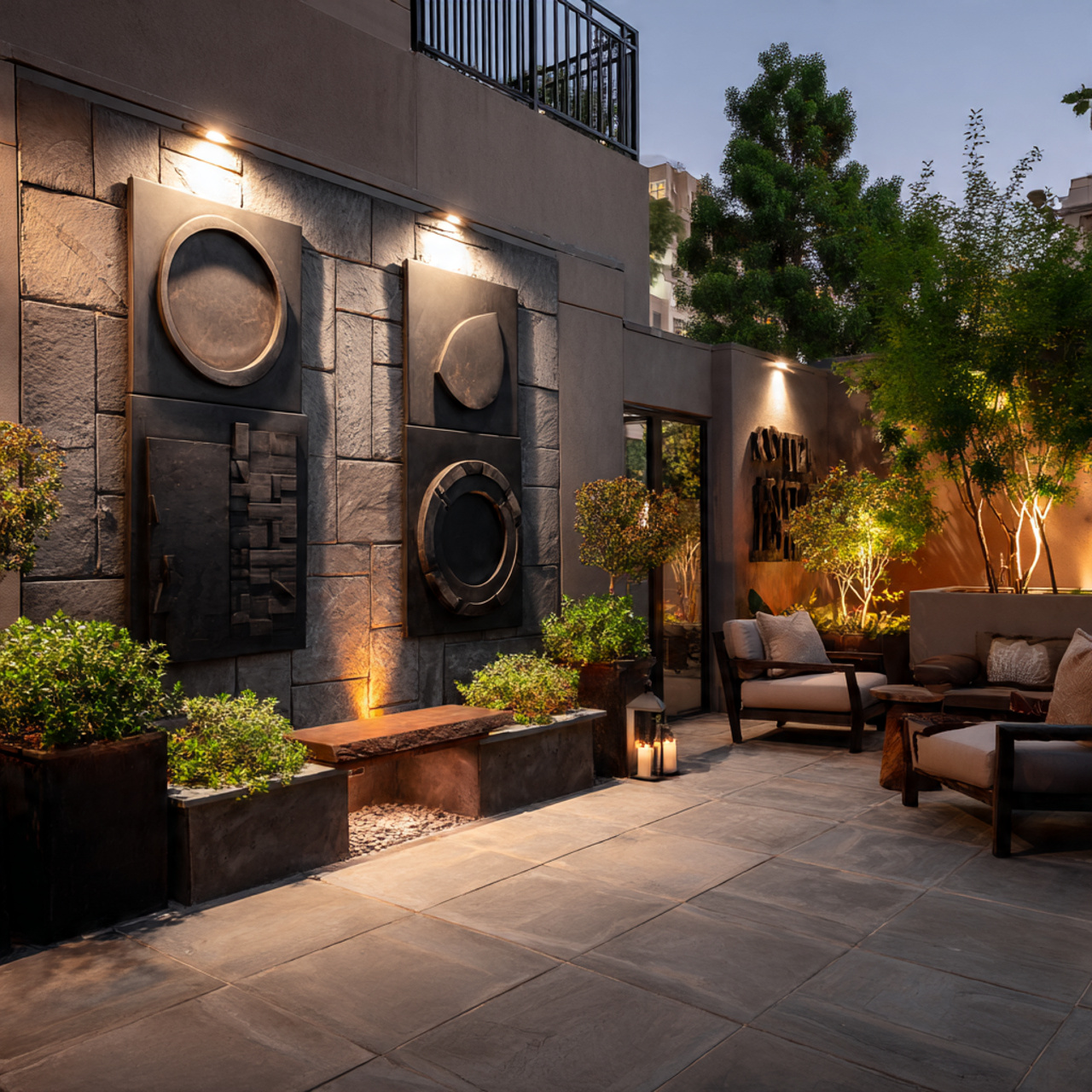 24 Patio Ideas You’ll Love: Fresh, Stylish & Easy Outdoor Upgrades 21 a creative patio displaying weather resistant metal or