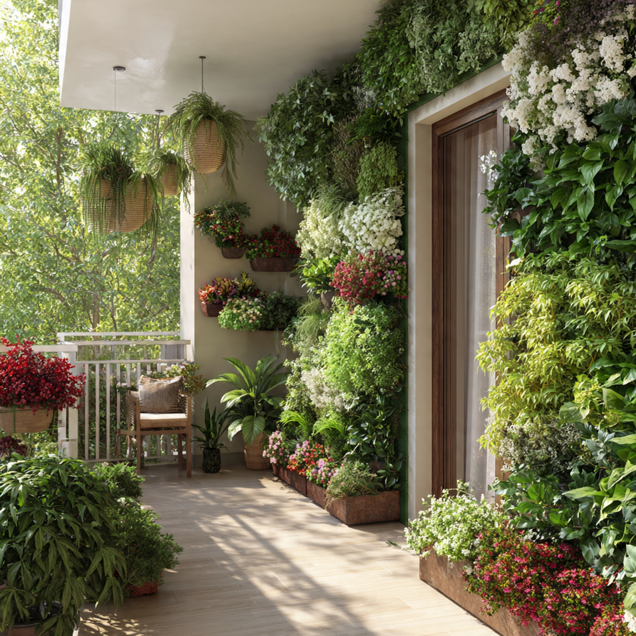 25 Stunning Balcony Garden Ideas to Transform Your Outdoor Space 1 Vertical Garden Walls