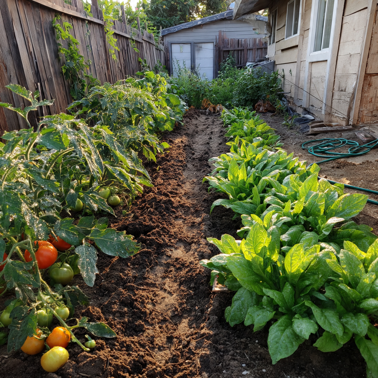 24 Creative Garden Ideas That Bring Instant Charm to Your Space 15 a productive garden patch with tomatoes peppers