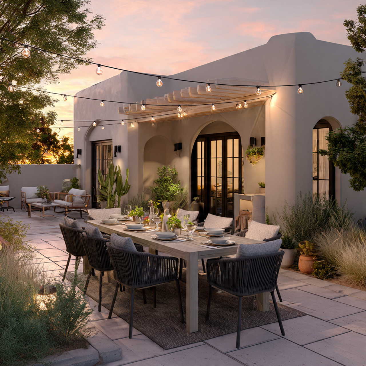 24 Patio Ideas You’ll Love: Fresh, Stylish & Easy Outdoor Upgrades 11 a welcoming outdoor dining area with a