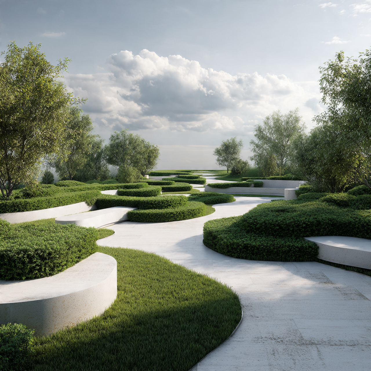 Open Flow Garden Layout