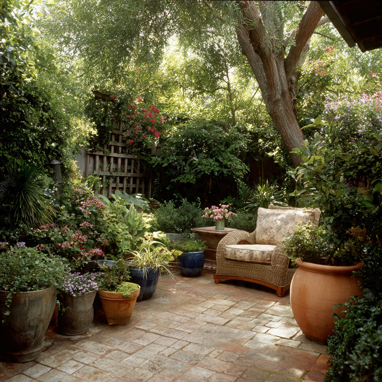 Create a Backyard Oasis: 24 Ultimate Guide to a Relaxing Outdoor Retreat 18 arrangement of potted plants of various sizes