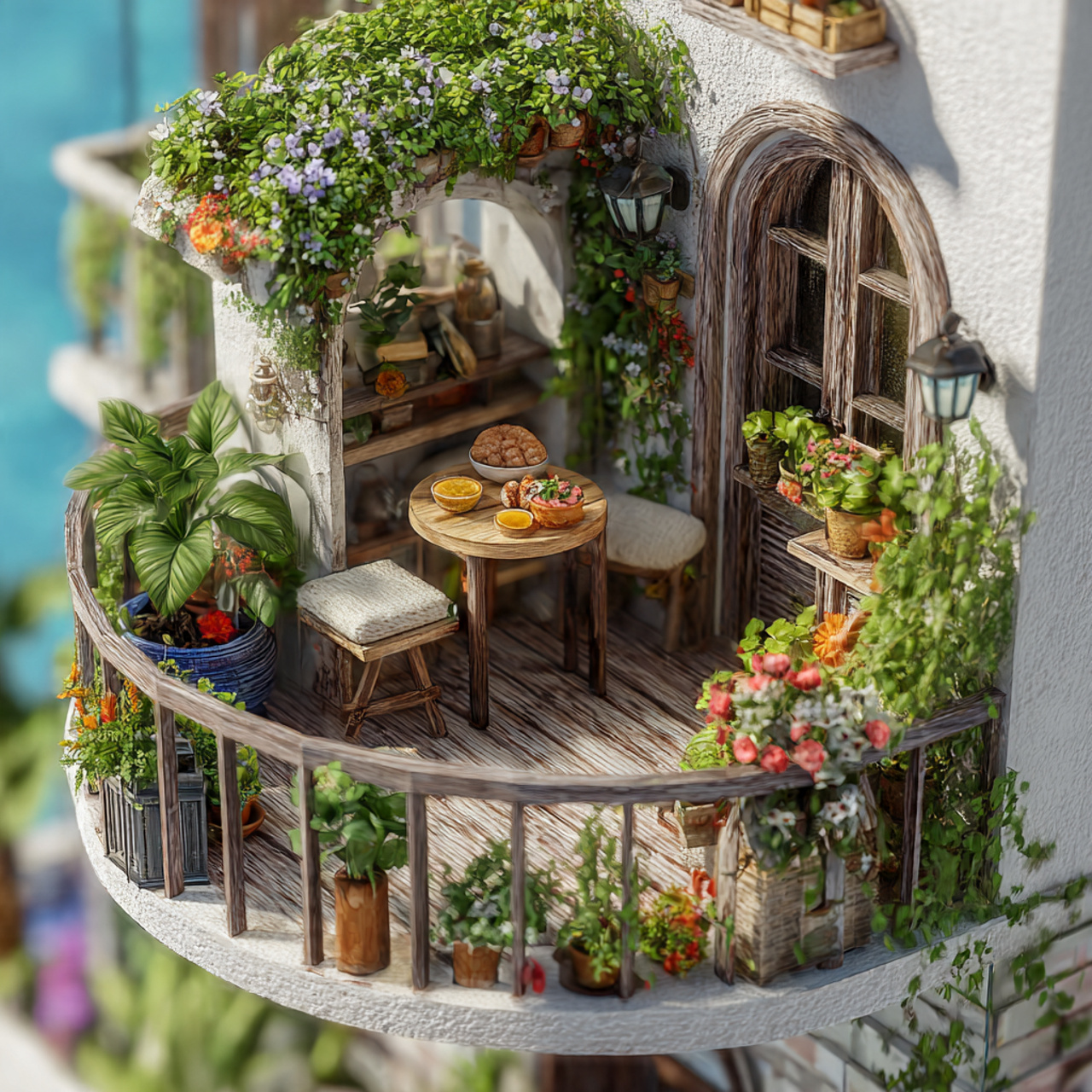 Balcony Fairy Garden
