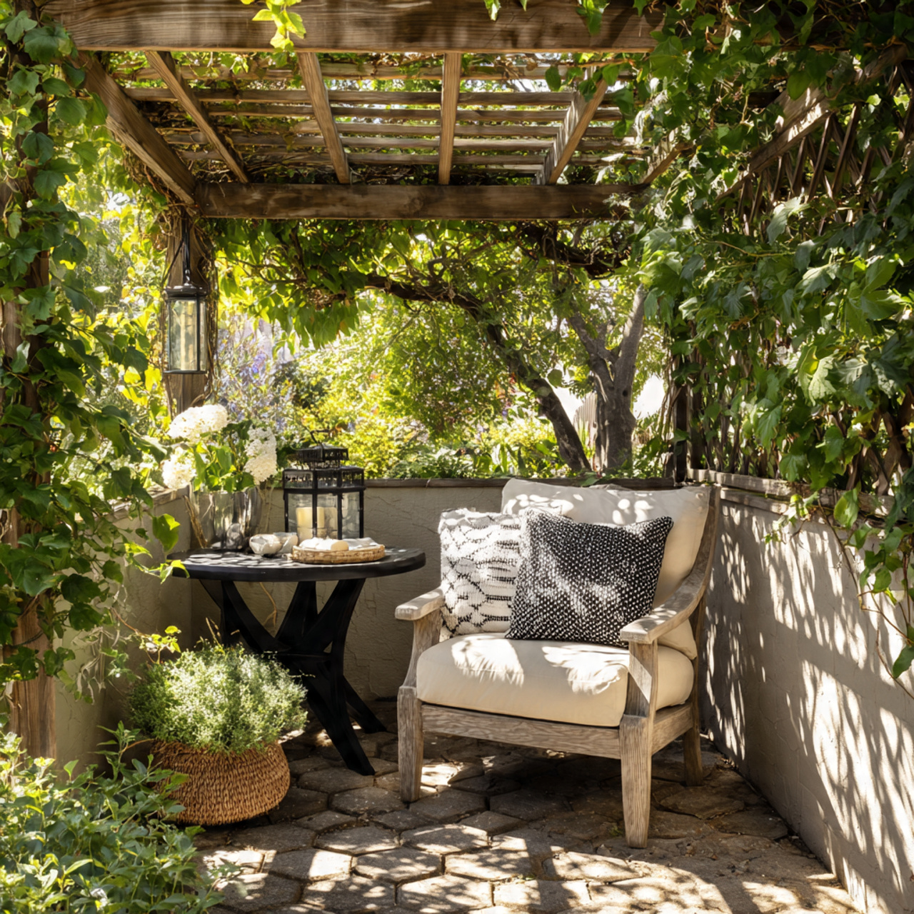 Create a Backyard Oasis: 24 Ultimate Guide to a Relaxing Outdoor Retreat 17 cozy reading nook with cushioned chair small