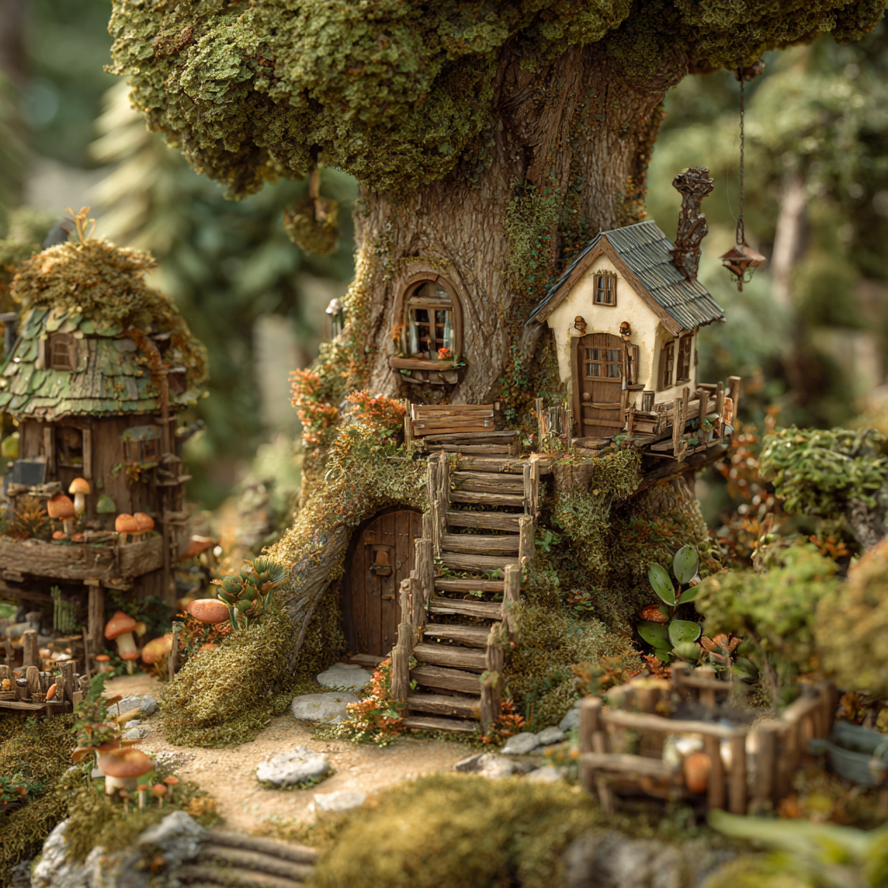 25 Magical Fairy Garden Ideas to Transform Your Home & Garden 13 fairy treehouse scene with unique ideas realistic