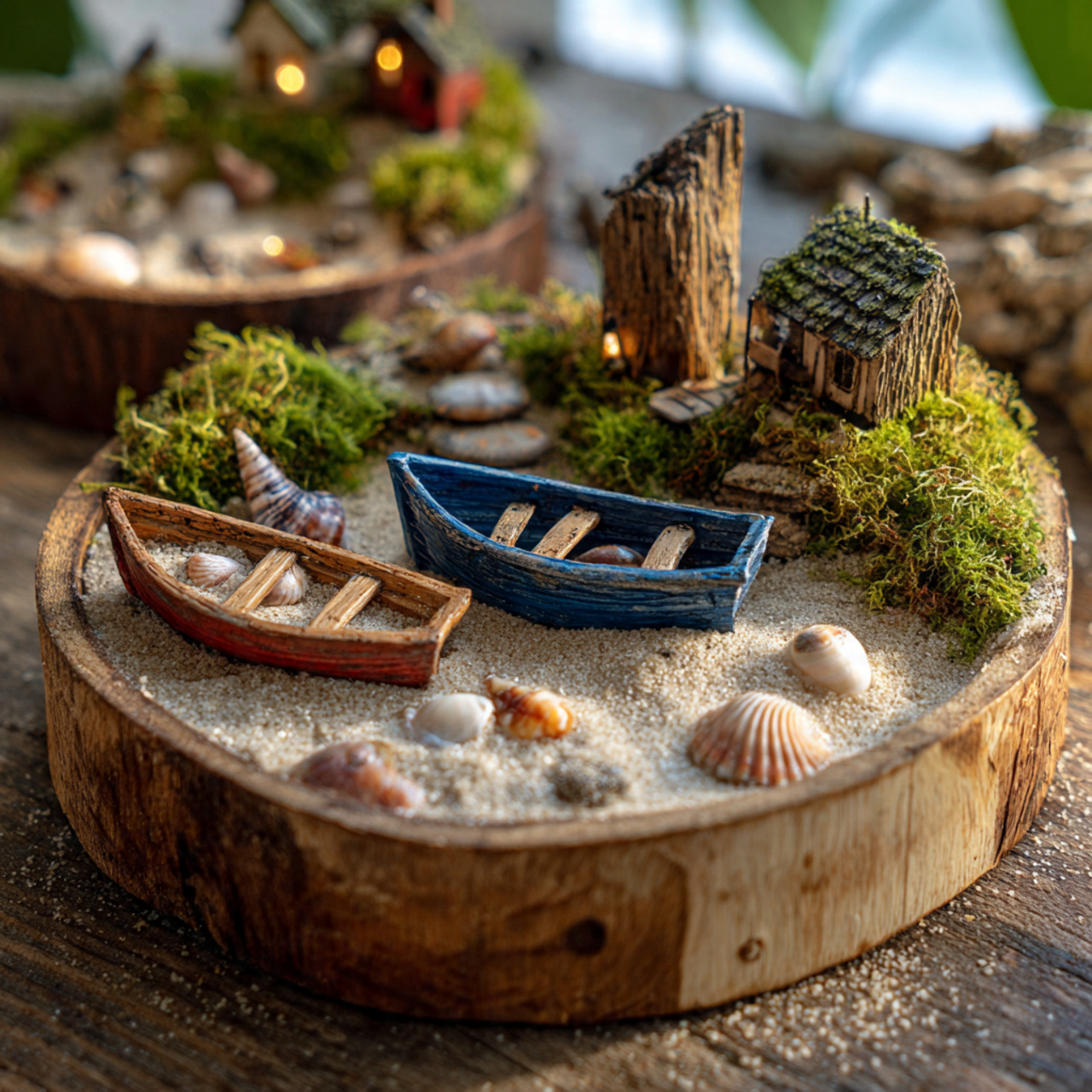 25 Magical Fairy Garden Ideas to Transform Your Home & Garden 22 miniature seaside fairy garden with tiny sand