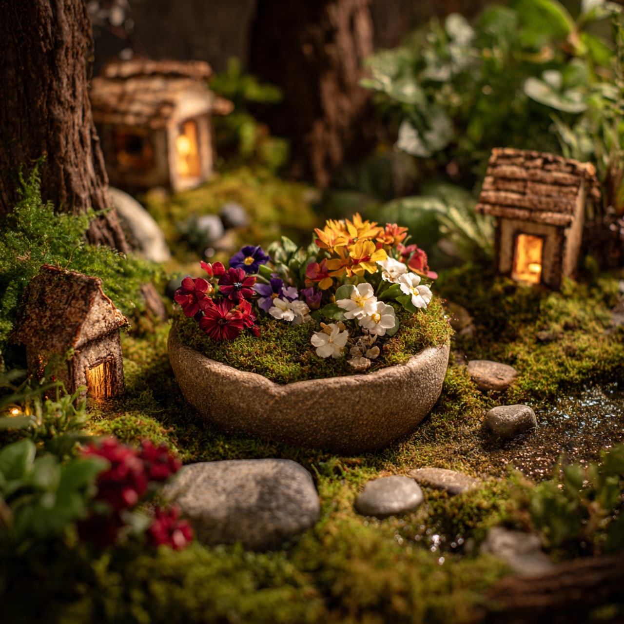 25 Magical Fairy Garden Ideas to Transform Your Home & Garden 24 miniature woodland scene in a fairy garden